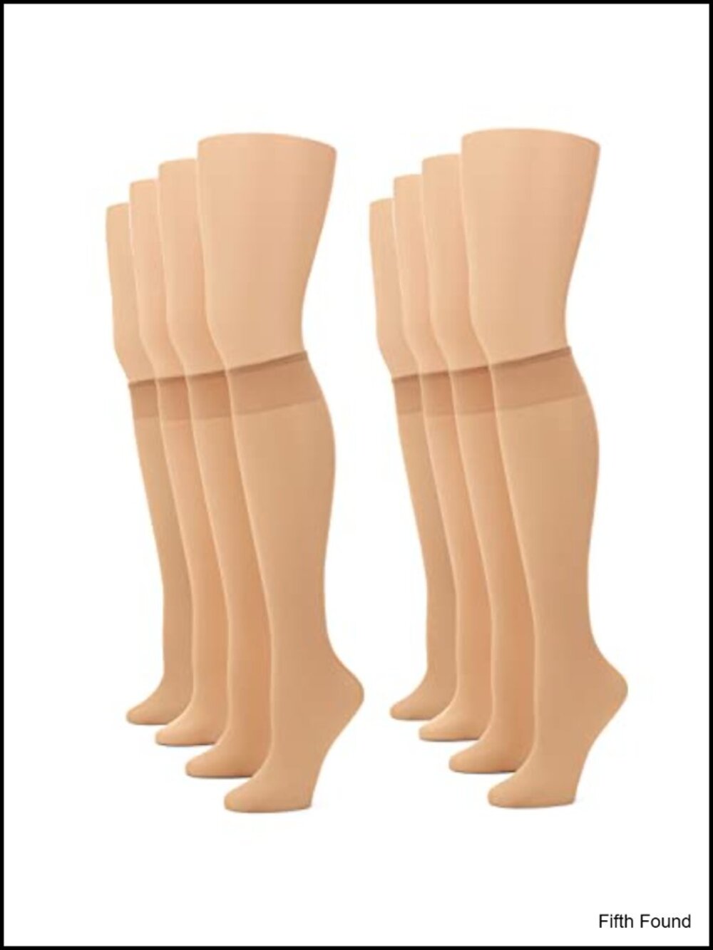 Sheer Knee High Stockings Nylon Hosiery Value Pack